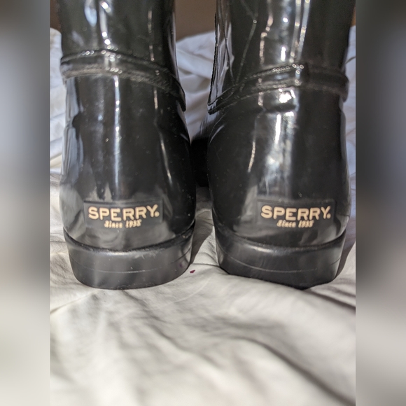 Sperry Topsider Quilted Rubber Rain Boot NELLIE 6 - Picture 4 of 13